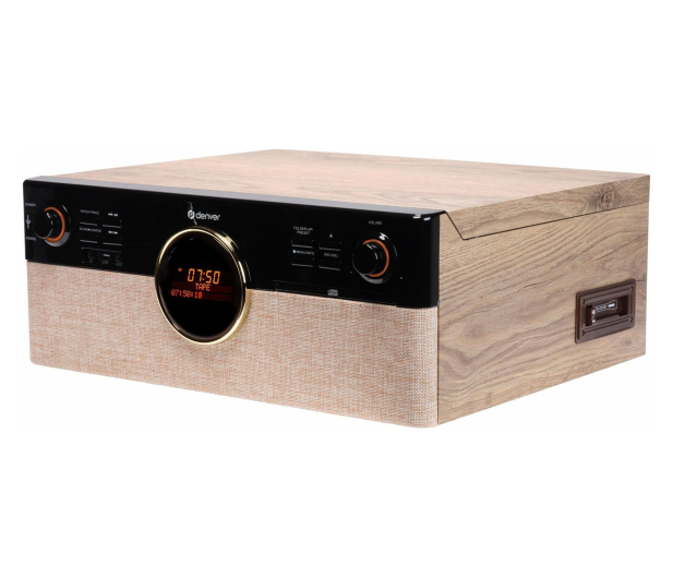 Denver Miniwieża Denver MRD-180 z gramofonem i radio DAB+/FM drewni - 1535052 - zdjęcie 5